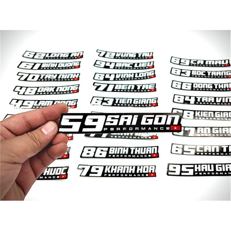 Tem dán xe, sticker dán xe các tỉnh thành MIỀN BẮC Việt Nam siêu Hot, Decal cao cấp, bền màu, cắt sẵn - ANCHI PRINTING