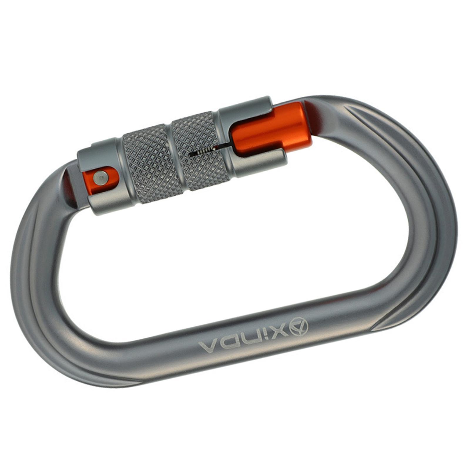 Locking Carabiner Clip Climbing Carabiner Screw Lock Carabiner Heavy Duty Caribeaners Hook for Outdoor Swing Caving Camping Hiking