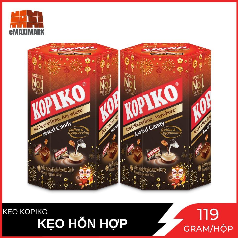 Combo 2 Hộp Kẹo Hỗn Hợp Kopiko Hộp 119g X2