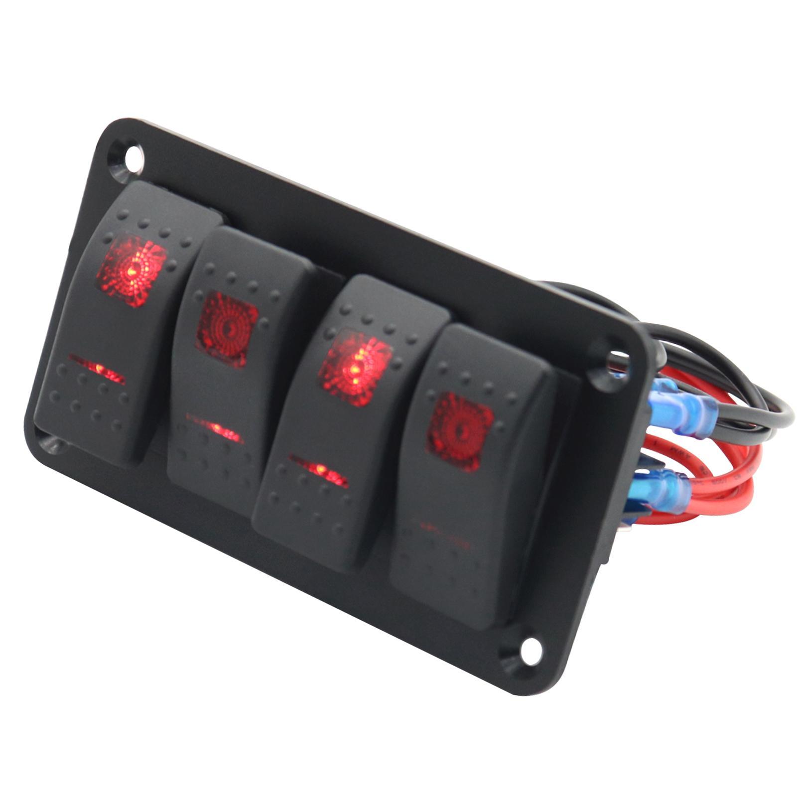 Rocker Switch Panel Durable Multipurpose for Automotive Caravan Bus