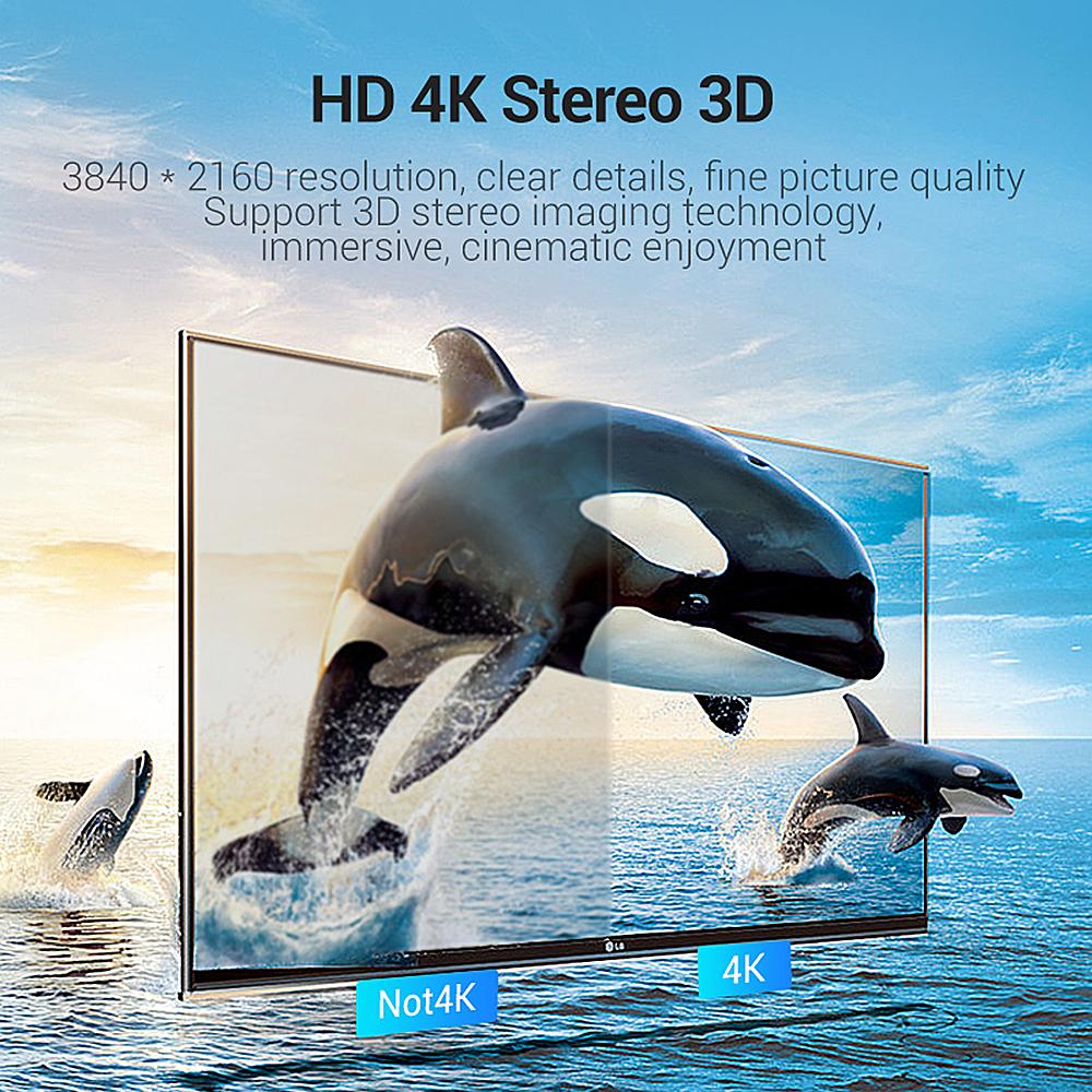  Cáp phẳng HDMI2.0 Dây dữ liệu 3D 2160P HDMI cho máy chiếu HDTV LCD Cáp HDMI 4K