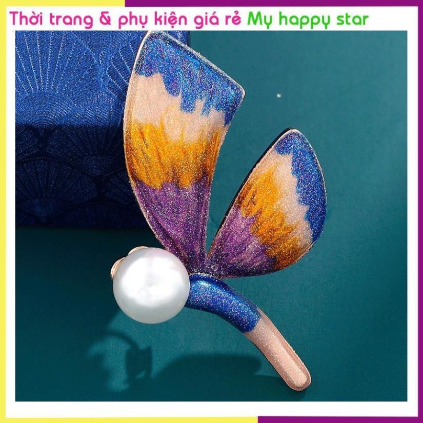 Cài áo chuồn chuồn phối mầu dễ thương