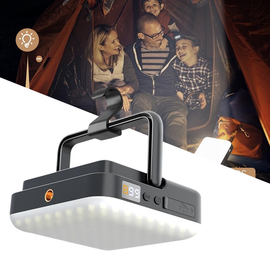 LED Camping Light Tent Lamp USB Rechargeable Lantern Flashlight Outdoor