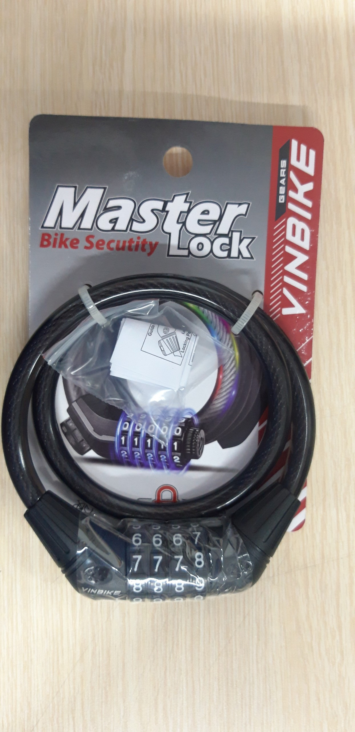 KHÓA DÂY XE ĐẠP BỌC NHỰA 10x650MM VINBIKE VB36 BICYCLE LOCK