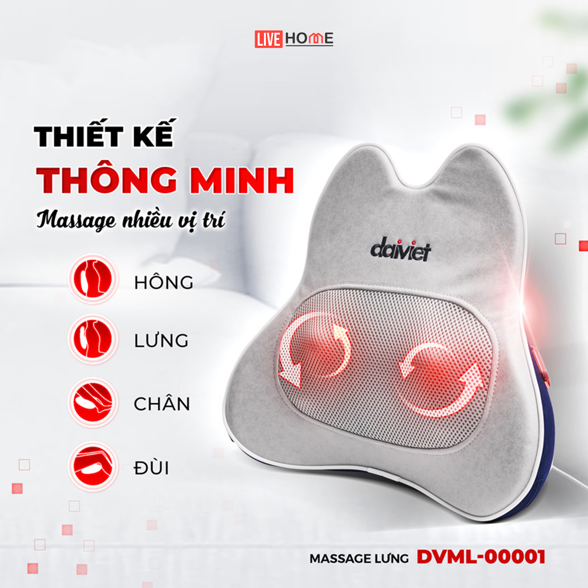 Máy Massage Lưng Đại Việt DVML-00001