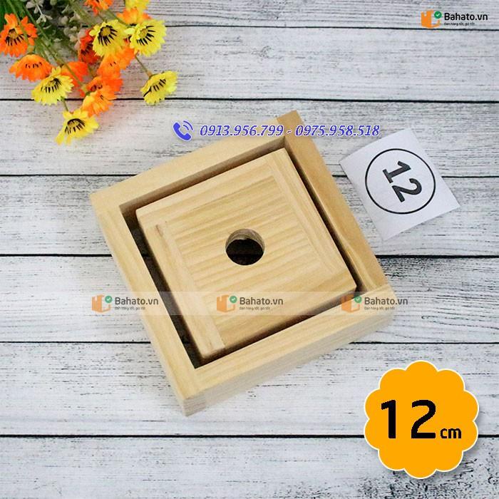 Khuôn Gói Bánh Chưng Thông Minh Gỗ BAHATO 12cm Cỡ Trung