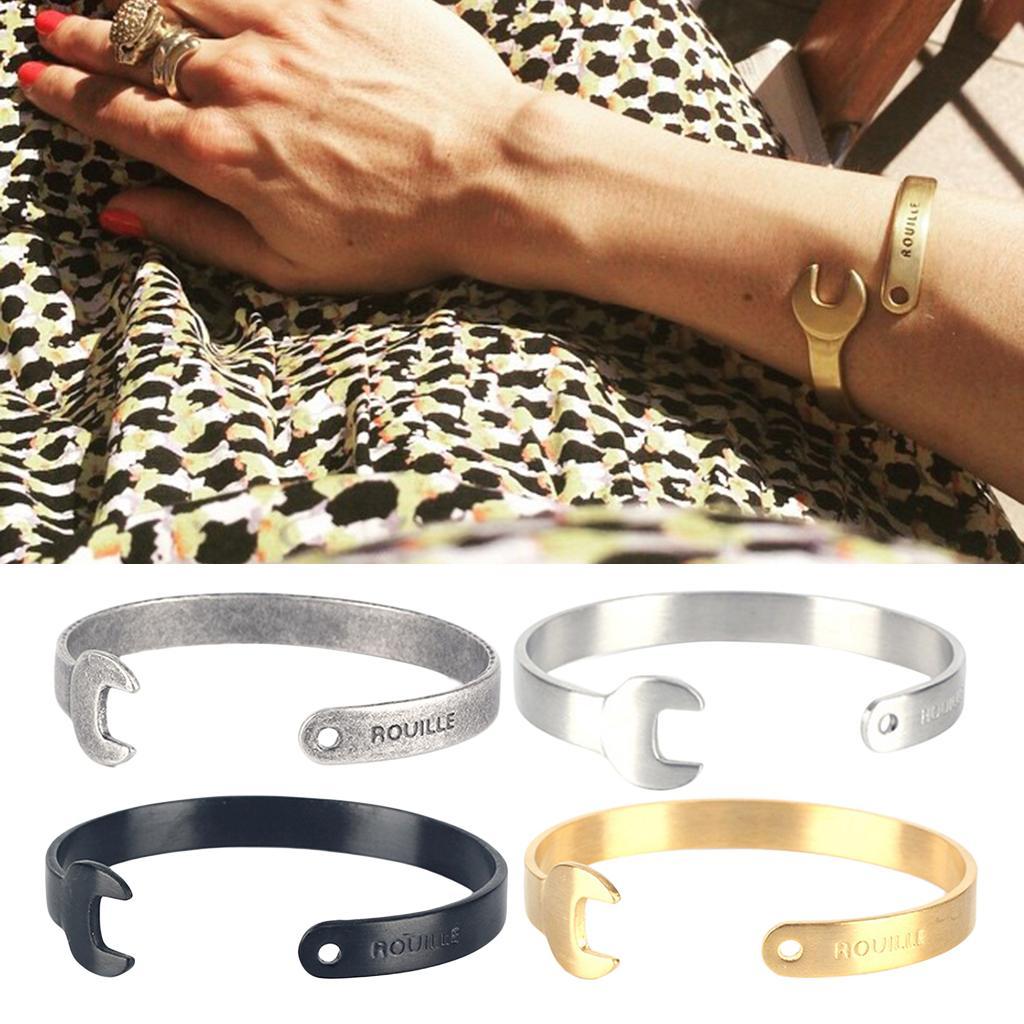 Vintage Style Wrench Open  Bracelet Bangle Adjustable