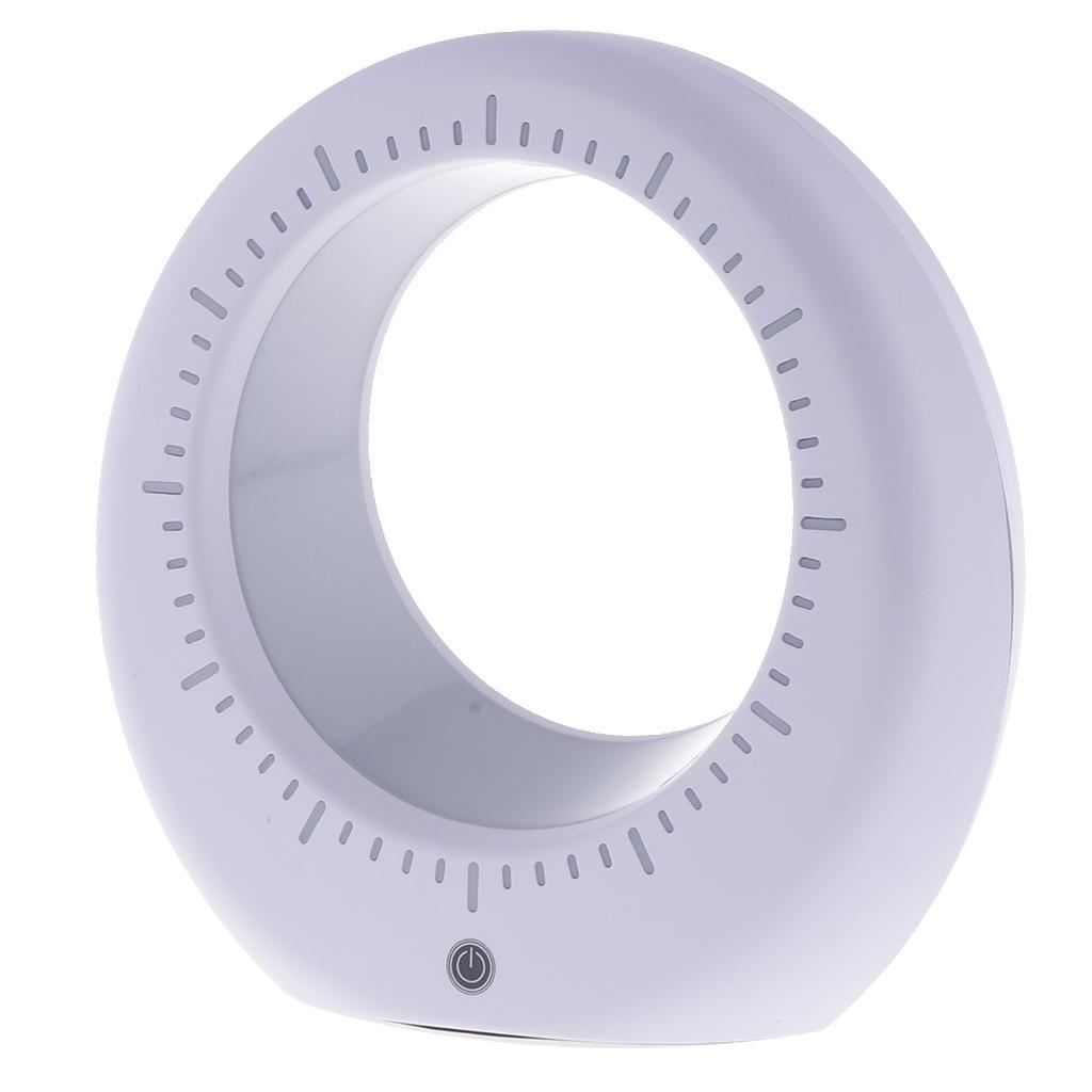 LED Luna Moon Clock Lamp Night Light Touch Control USB Charge