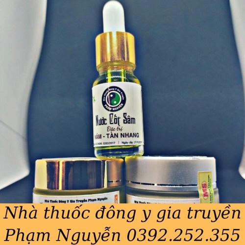 Bộ kem dưỡng trăng, xóa nám tàn nhang và serum cốt sâm đông y gia truyền phạm nguyễn