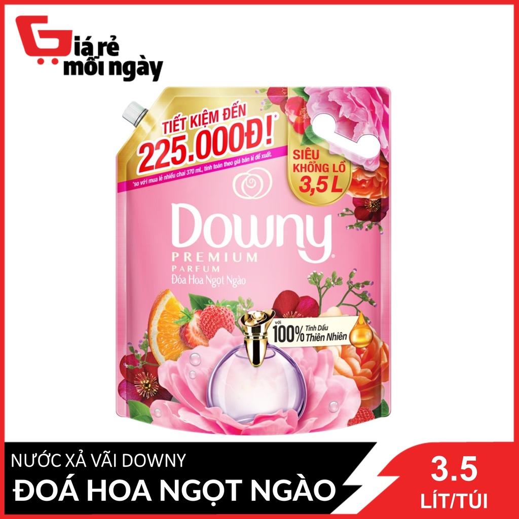 Nước Xả Vải Downy Bung Toả Hạnh Phúc (HỒNG) Túi 3.5L