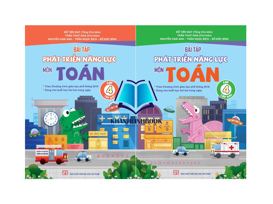 Sách Combo Bài Tập Phát Triển Năng Lực Môn Toán Lớp 4 Tập 1 + 2