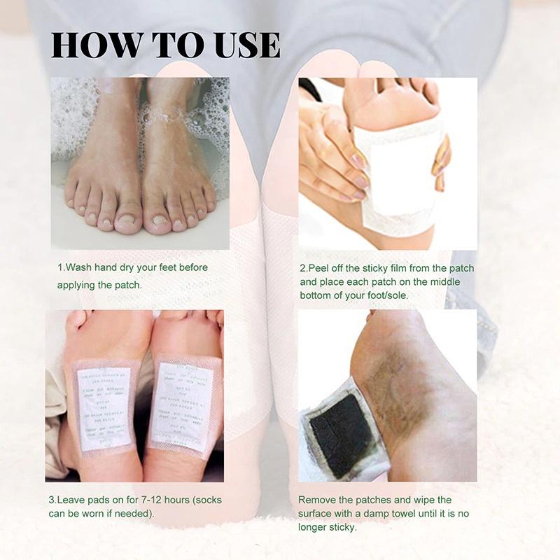 Miếng dán bàn chân thải độc cải thiện giấc ngủ Detox Foot Patches (hộp 10cái)