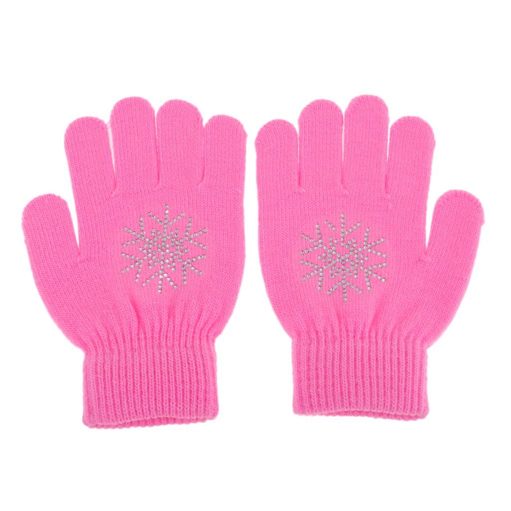 2x Anti-Slip Padded Winter Stretchy Gloves Glove for Age Above 12 Kids