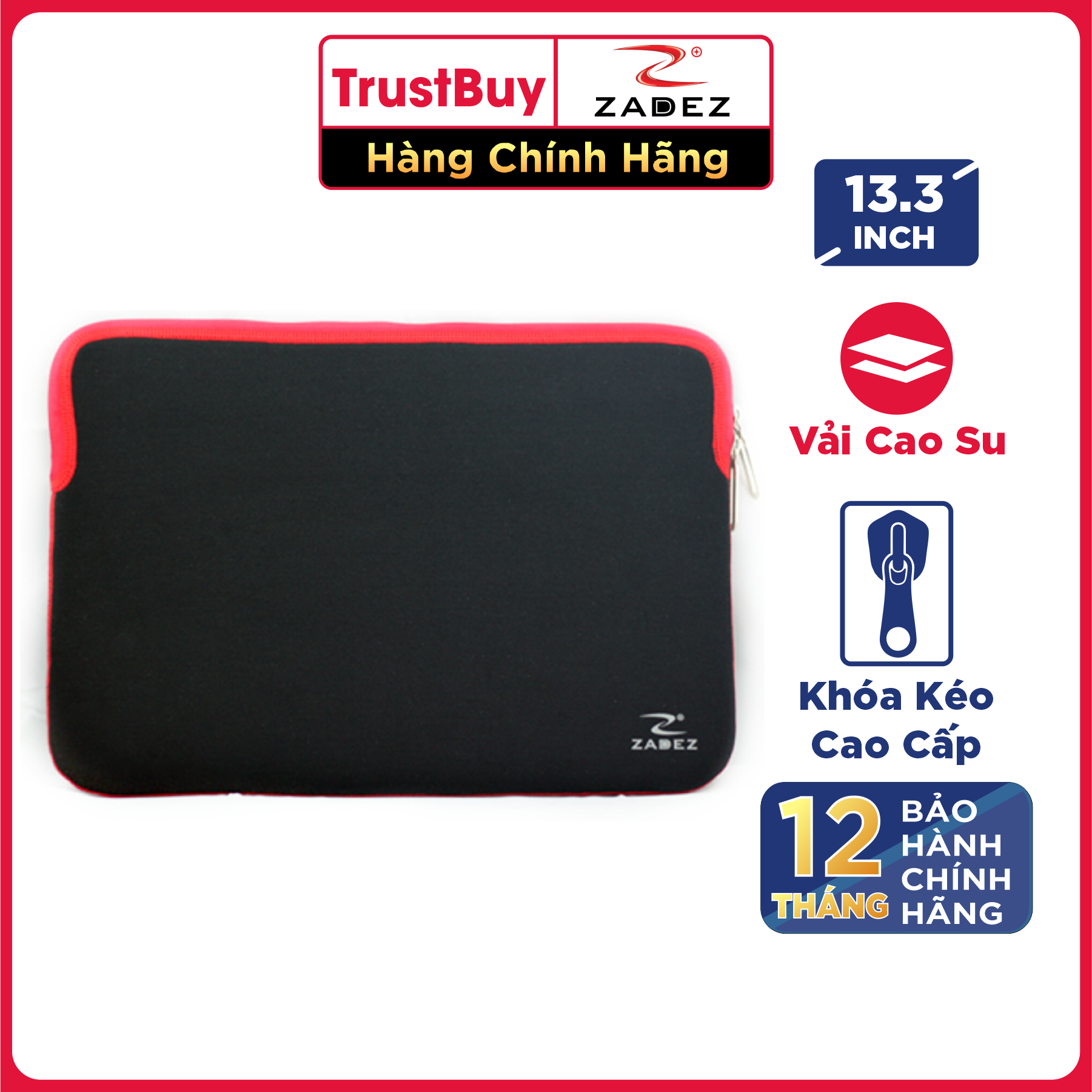 Túi chống sốc Laptop 13,3 Inch Zadez ZLC-810 - Hàng Chính Hãng