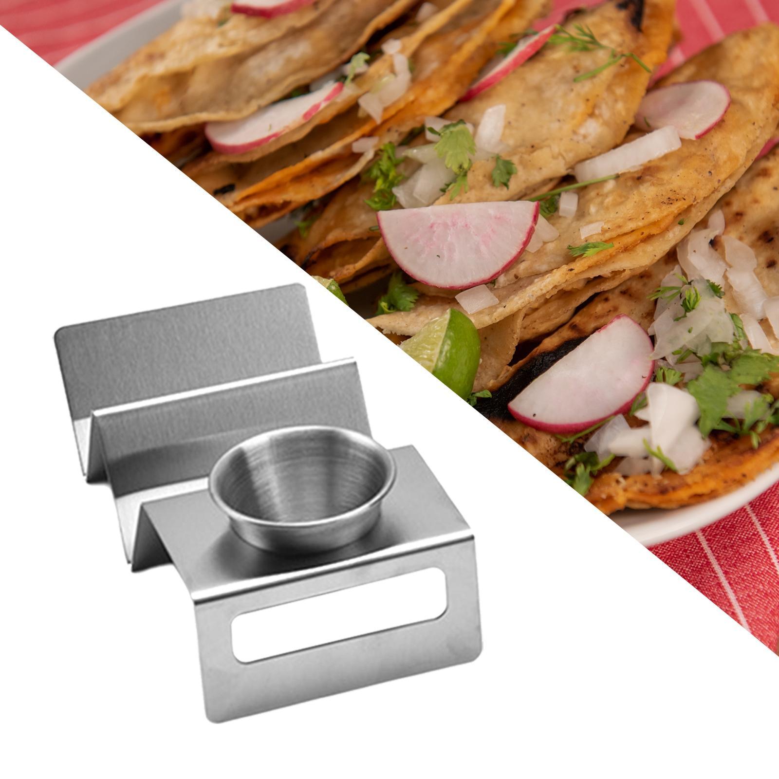 Taco Holder Stand Plate Hot Dog Holder Server for Picnic, Party, Festivals