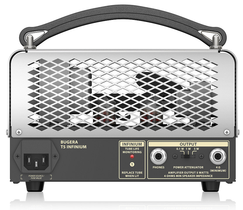 Loa Amply Ghi ta Bass BUGERA T5 5-Watt Cage-Style Amplifier Head-Hàng Chính Hãng