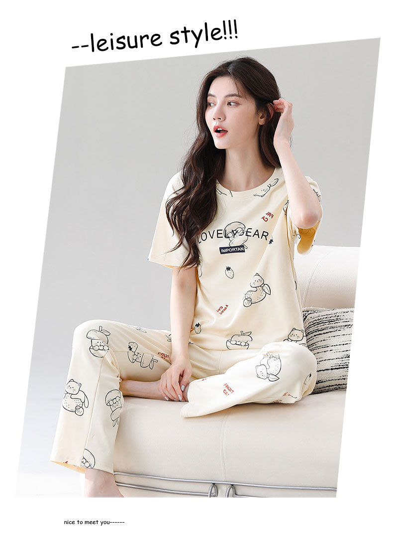 Quần áo mặc nhà cotton 8073