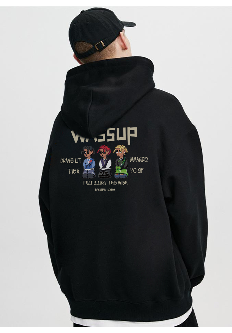 Áo Hoodie Zip Local Brand WASSUP Unisex ONEZ Basic Kéo Khóa HDZW1