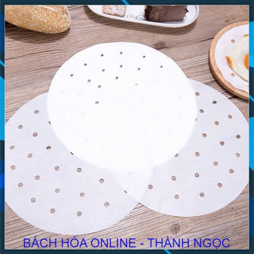 Giấy nến đục lỗ size 23 cm hãng NCT combo 100 tờ loại 1 không bị mủn dung cho nồi chiên không dầu