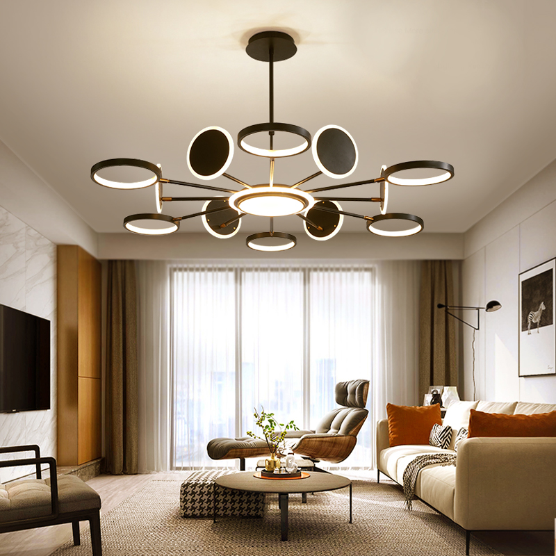 Đèn thả KAZIC loại 12 bóng kiểu dáng sang trọng với 3 chế độ ánh sáng hiện đại - kèm điều khiển từ xa - .