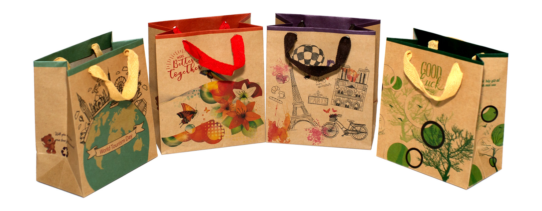 TÚI KRAFT ĐỨNG NHỎ KN101 - 13 X 15 X 7.5 CM - NGẪU NHIÊN
