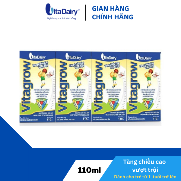 SBPS Vita Grow 110ml giúp bé phát triển chiều cao - VitaDairy