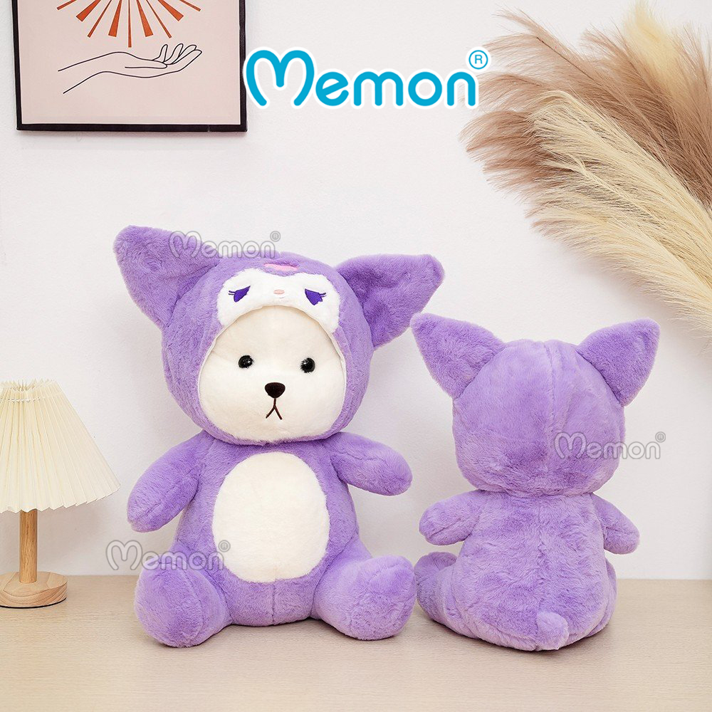 Gấu Bông Teddy Lena Cosplay Kuromi 25cm - 50cm Cao Cấp Memon