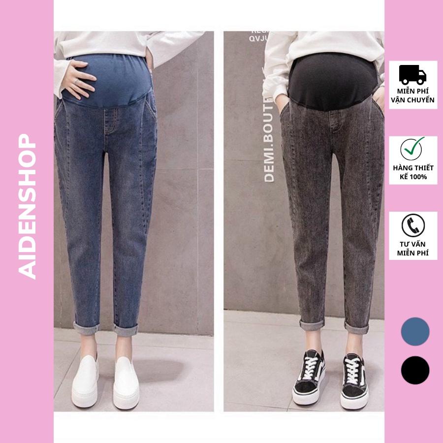 Quần bầu công sở Aidenshop quần bầu jeans baggy