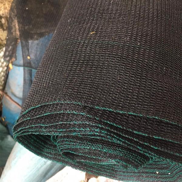 Lưới dệt kim Đài Loan che nắng 70% khổ 2m màu xanh, đen