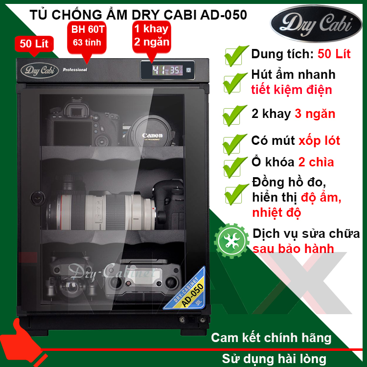 Hình ảnh Tủ chống ẩm Dry Cabi AD-050, 50 Lít Hàng nhập khẩu