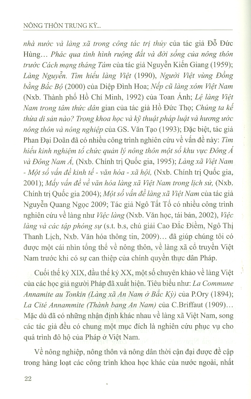 Nông Thôn Trung Kỳ Từ Năm 1858 Đến Năm 1945 (Sách Chuyên Khảo)