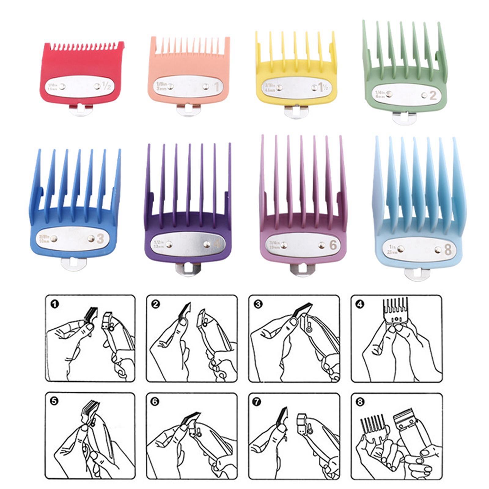 8Pcs Hair   Replacement with Metal Clip for Clippers