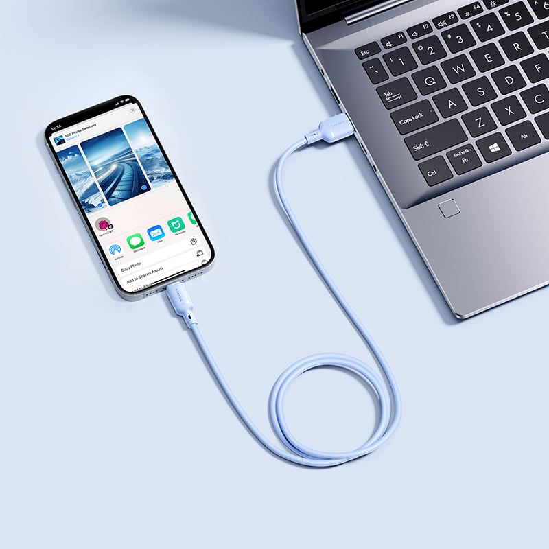 Cáp Sạc Nhanh Baseus Silky Series USB to IP 2.4A (480Mbps) - Hàng chính hãng