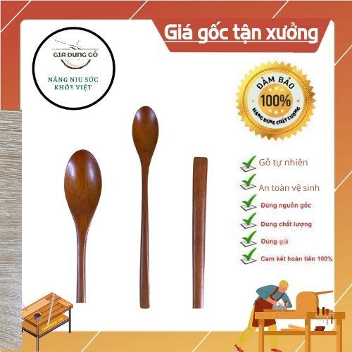 Thìa sinh tố bằng gỗ Nhãn an toàn dùng cho ăn uống ,decor - Đồ dùng nhà bếp 68