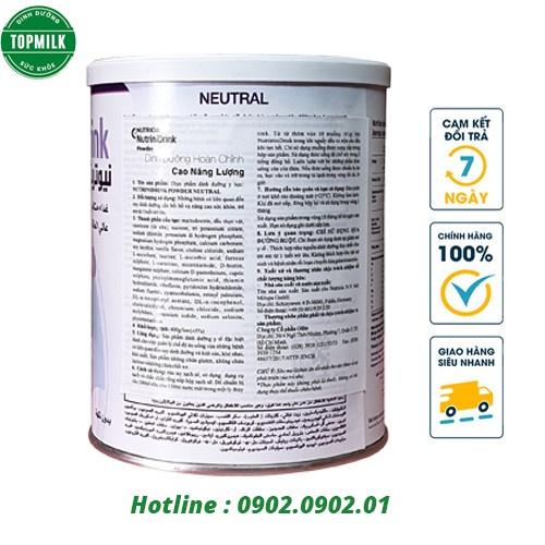 Sữa bột Nutricia Nutrinidrink Hộp 400gr, sữa cao năng lượng bổ sung dinh dưỡng cho trẻ biếng ăn, kén ăn, suy dinh dưỡng