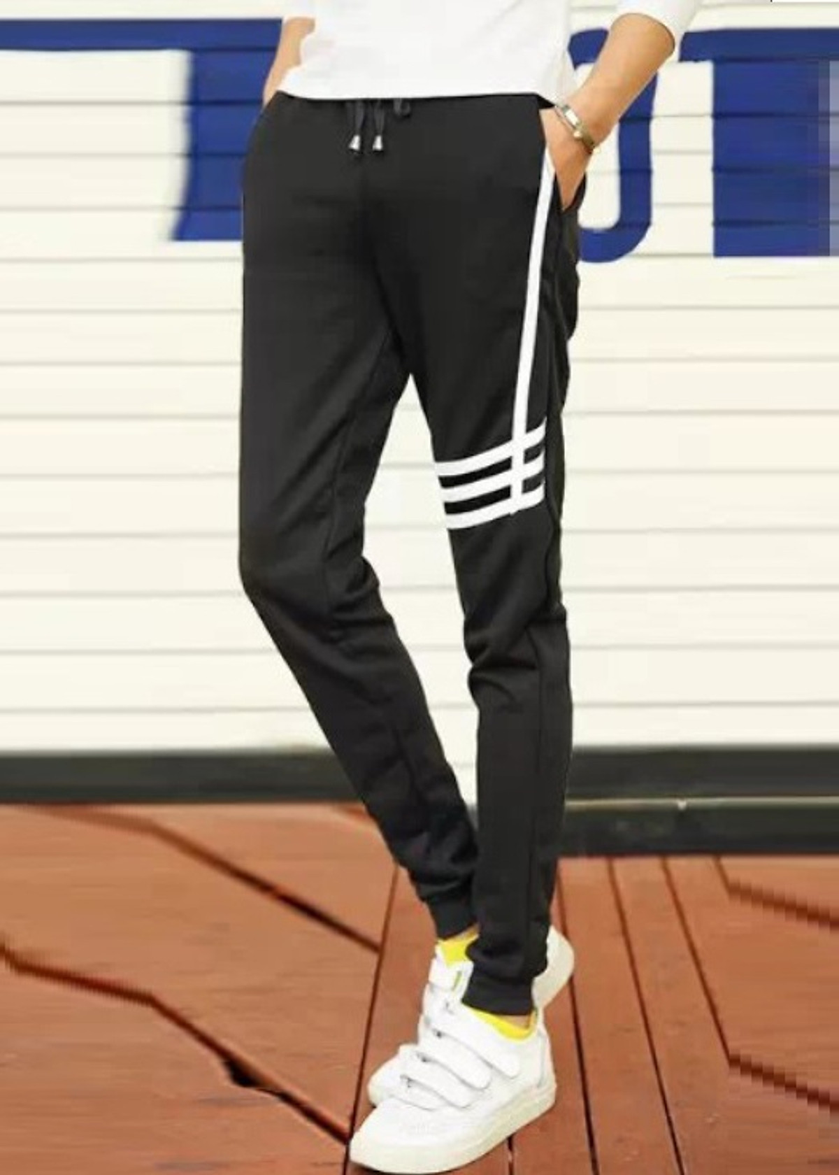 Quần jogger thun nam mẫu 06, thời trang trẻ, phong cách Hàn Quốc