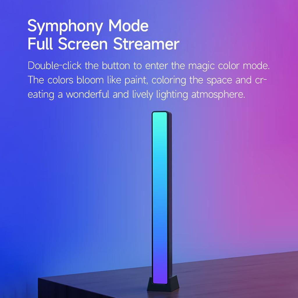 Dây Đèn Led RGB Xiaomi Youpin Yeelight RGB 16 Triệu Phantom Điều Khiển Âm Thanh Có Nhạc Dùng Trang Trí Quán Bar / Xe Hơi / TV