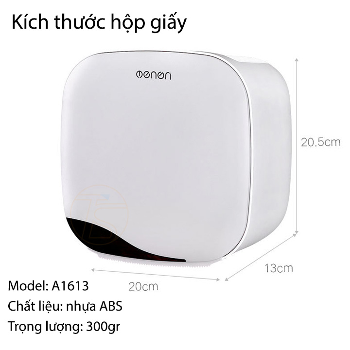 Hộp đựng giấy dán tường Oenon A1613 2 tầng có khe để điện thoại