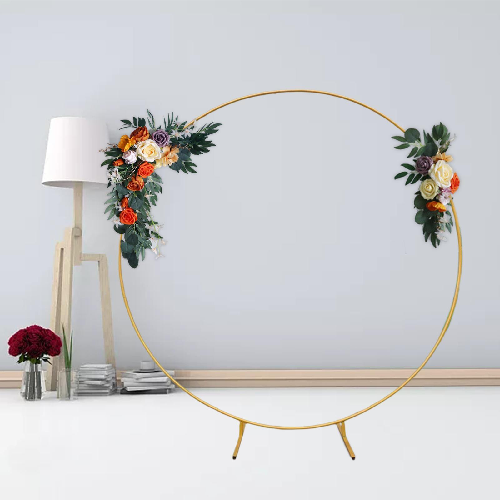 Wedding Arch Circle Backdrop Stand Frame for Holiday Wedding Decorative