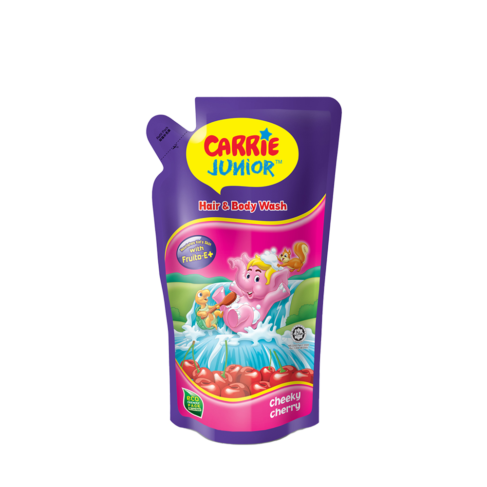 Túi Sữa Tắm Gội Cho Bé Carrie Junior Hương Cheeky Cherry 500g