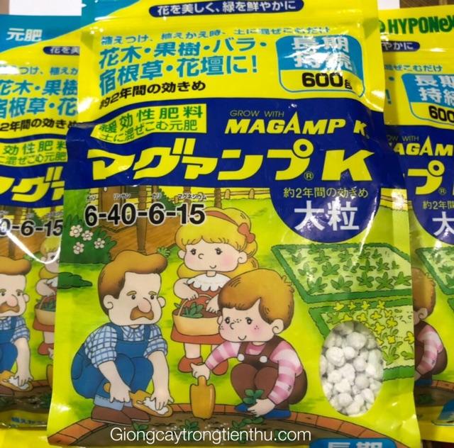 PHÂN BÓN HYPONEX MAGAMP K HẠT LỚN NPK-Mg:6-40-6-15
