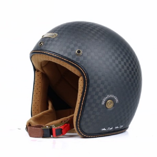 Mũ Bảo Hiểm 3/4 BULLDOG HELI CARBON