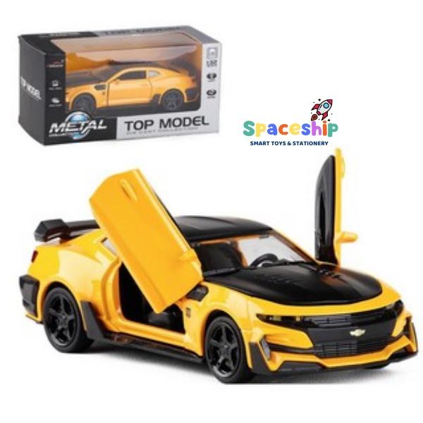 Xe mô hình xe ô tô Chevrolet Camaro 2018 2 màu Tỷ Lệ 1:32 bằng sắt có âm thanh và đèn