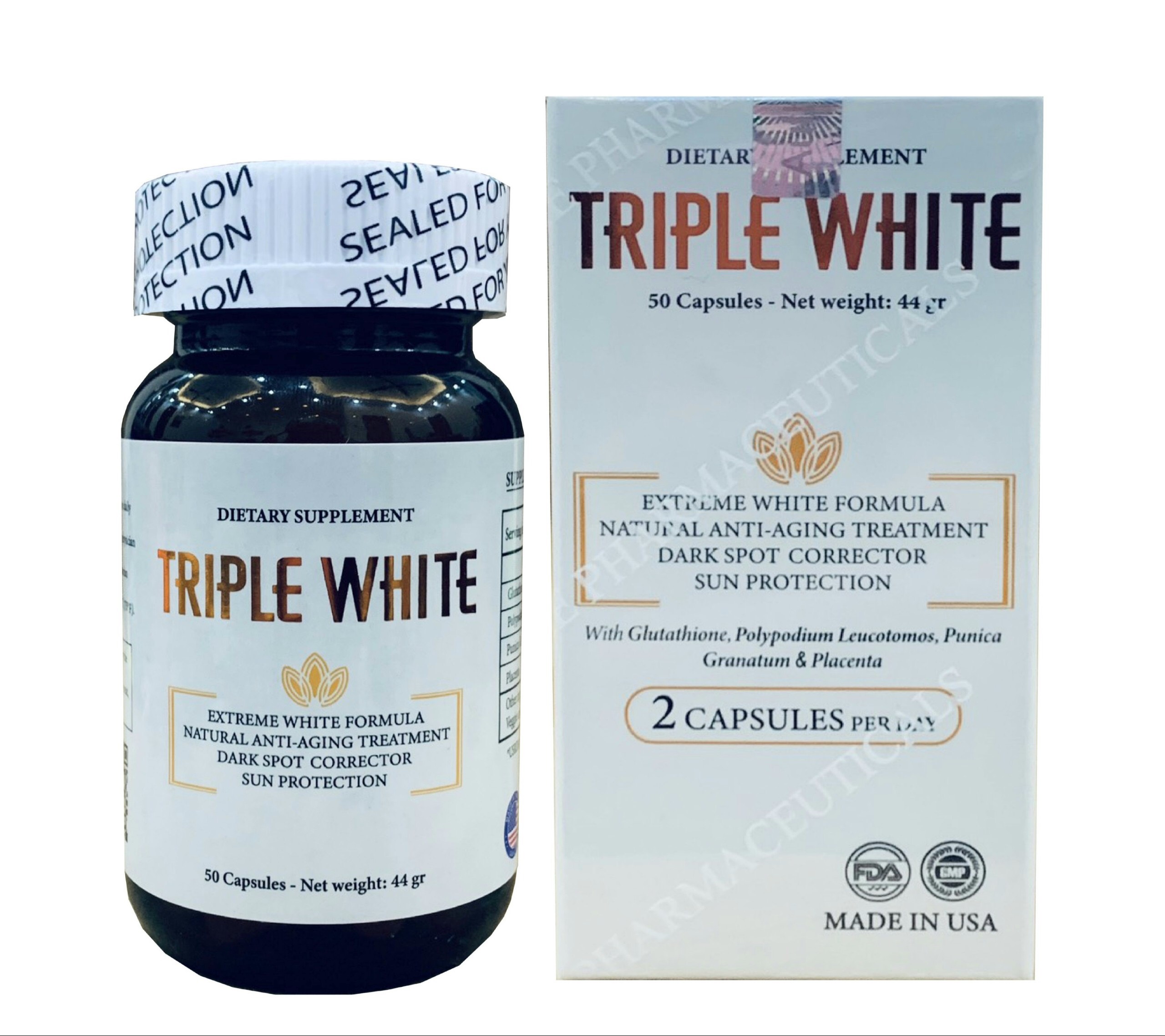 Viên uống trắng da Triple White