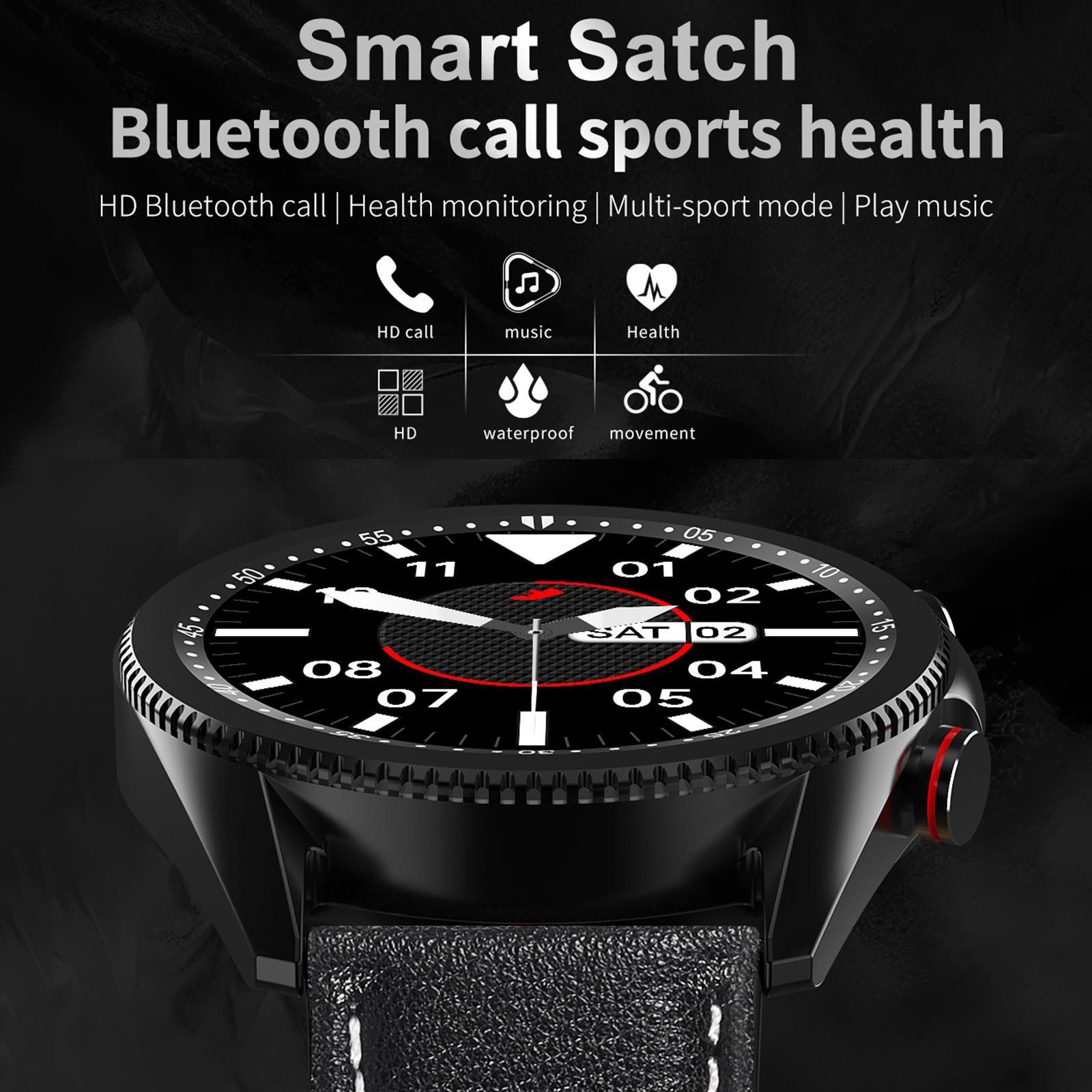 M98 Fashion Sports Men Smart Watch Waterproof Bluetooth Black 01