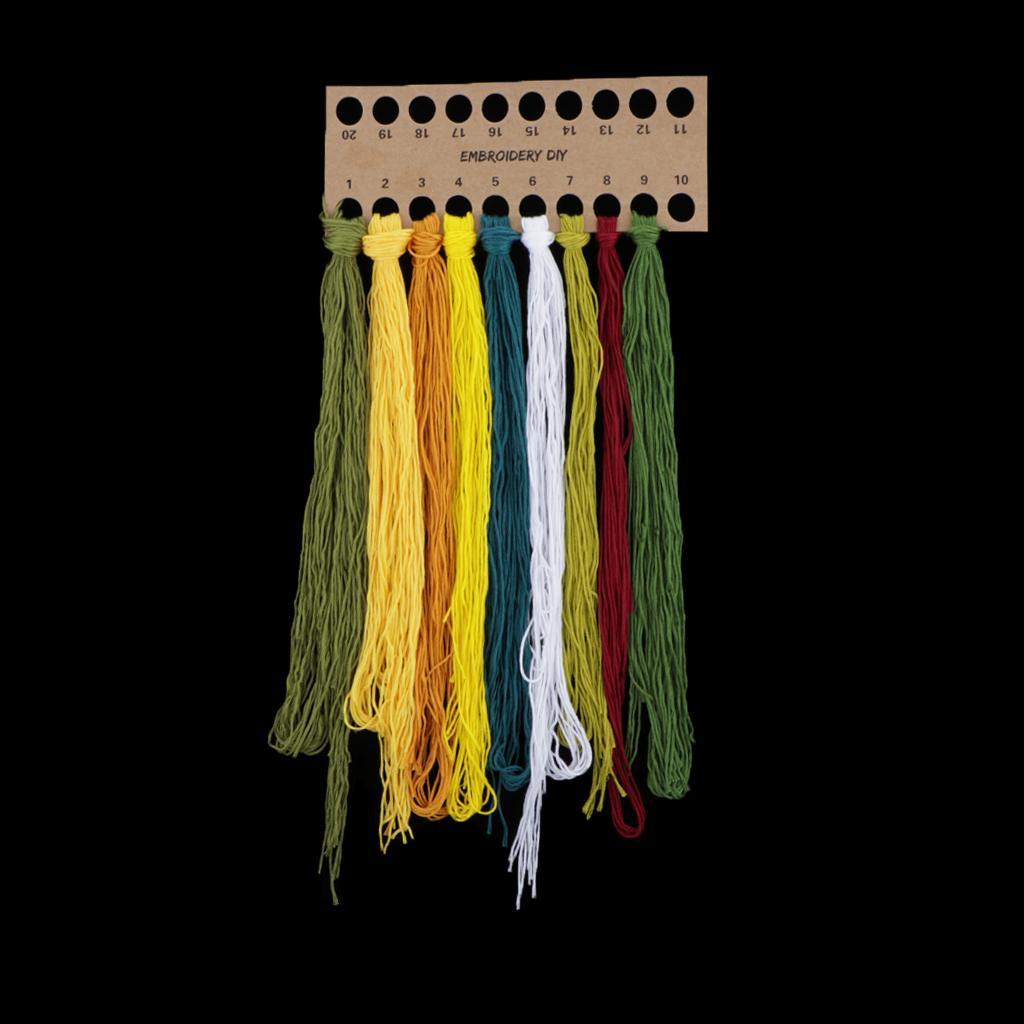 3x Modern Embroidery Beginner Kit Pillowcase DIY Cross Stitch Home Decor