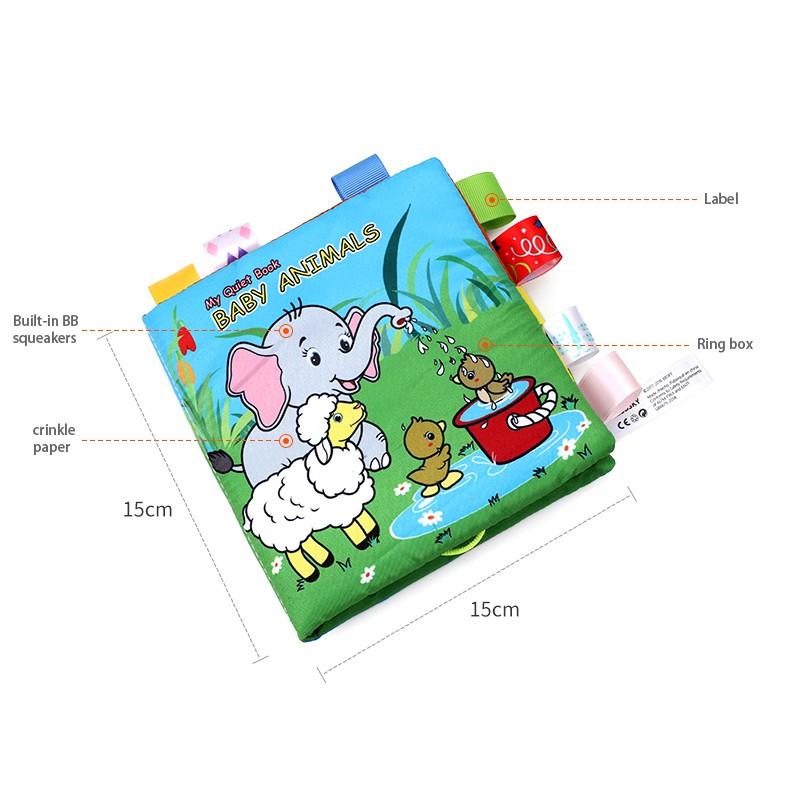 Đồ chơi Sách vải Farm Animal tương tác 2 chiều cho bé