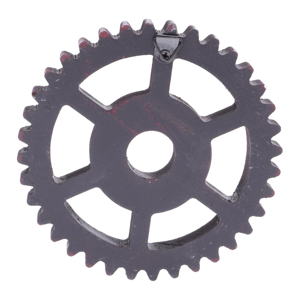 2x12cm Vintage Wood Steampunk Gear Home Bar Cafe Craft Art Wall Decorations #C