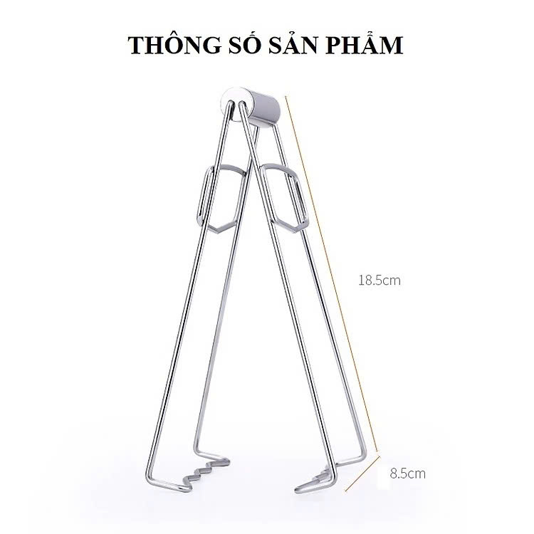 Dụng cụ gắp đồ nóng INOX BẠC