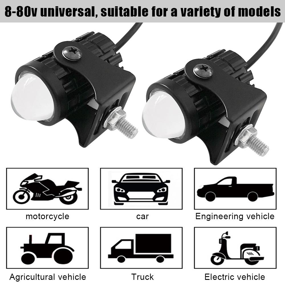 Đèn pha LED hai màu sắc cho xe máy Cafe Racer